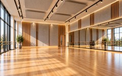 Acoustic Panels for a Dance or Rehearsal Studio