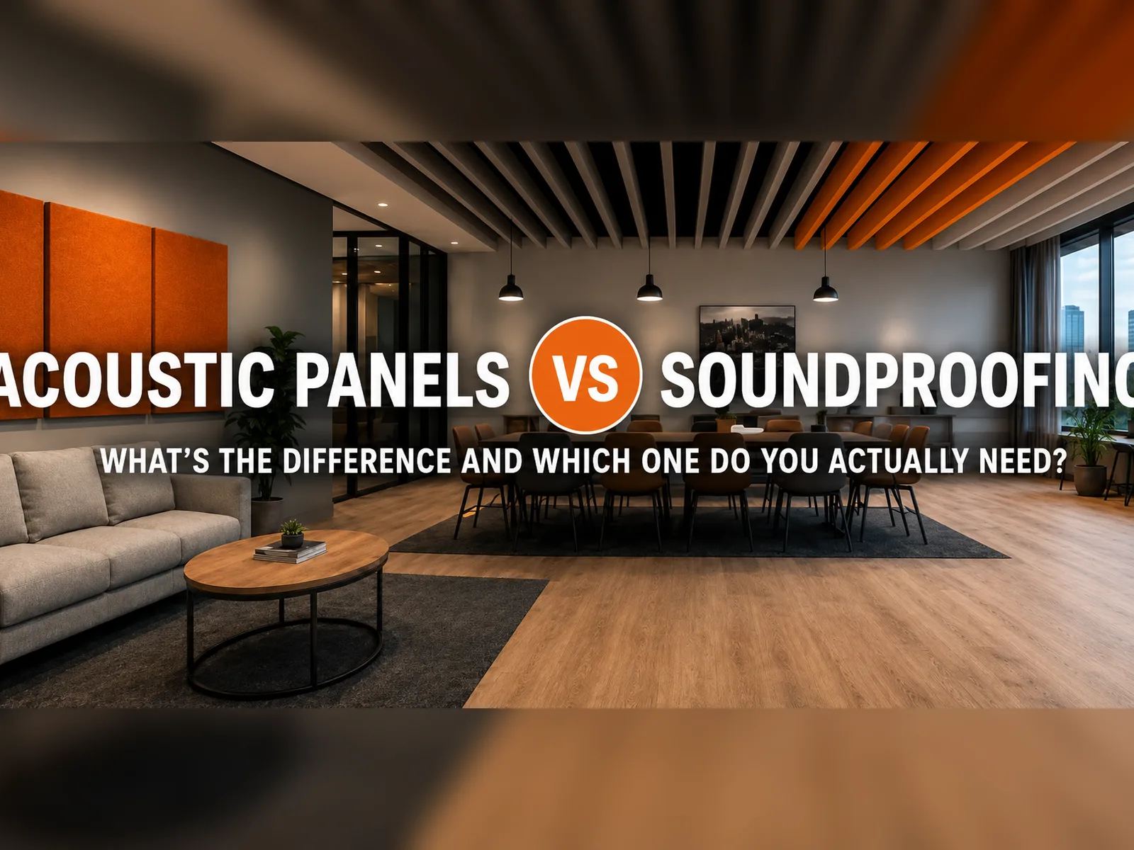 Acoustic Panels vs Soundproofing: What’s the Difference and Which One Do You Actually Need?