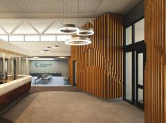 AUS Fins™: Geometric Fin Acoustic Panels for Commercial Interiors