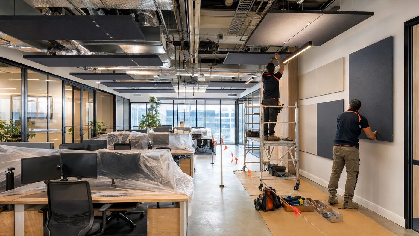 Why acoustic treatment often gets value-engineered out of commercial fit-outs — Acoustic Panels Australia