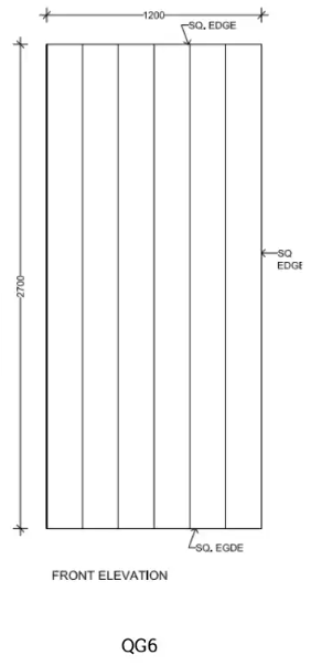 Quattro Groove QG6 acoustic panel design