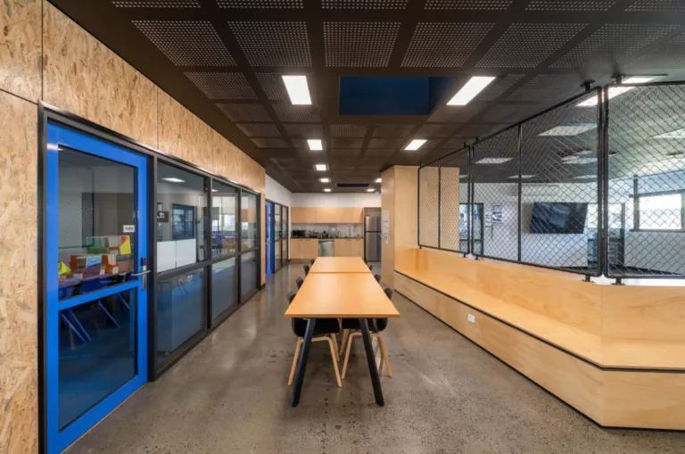 Quattro Zones 3D decorative acoustic panels in a commercial interior, combining design with sound absorption — Acoustic Panels Australia